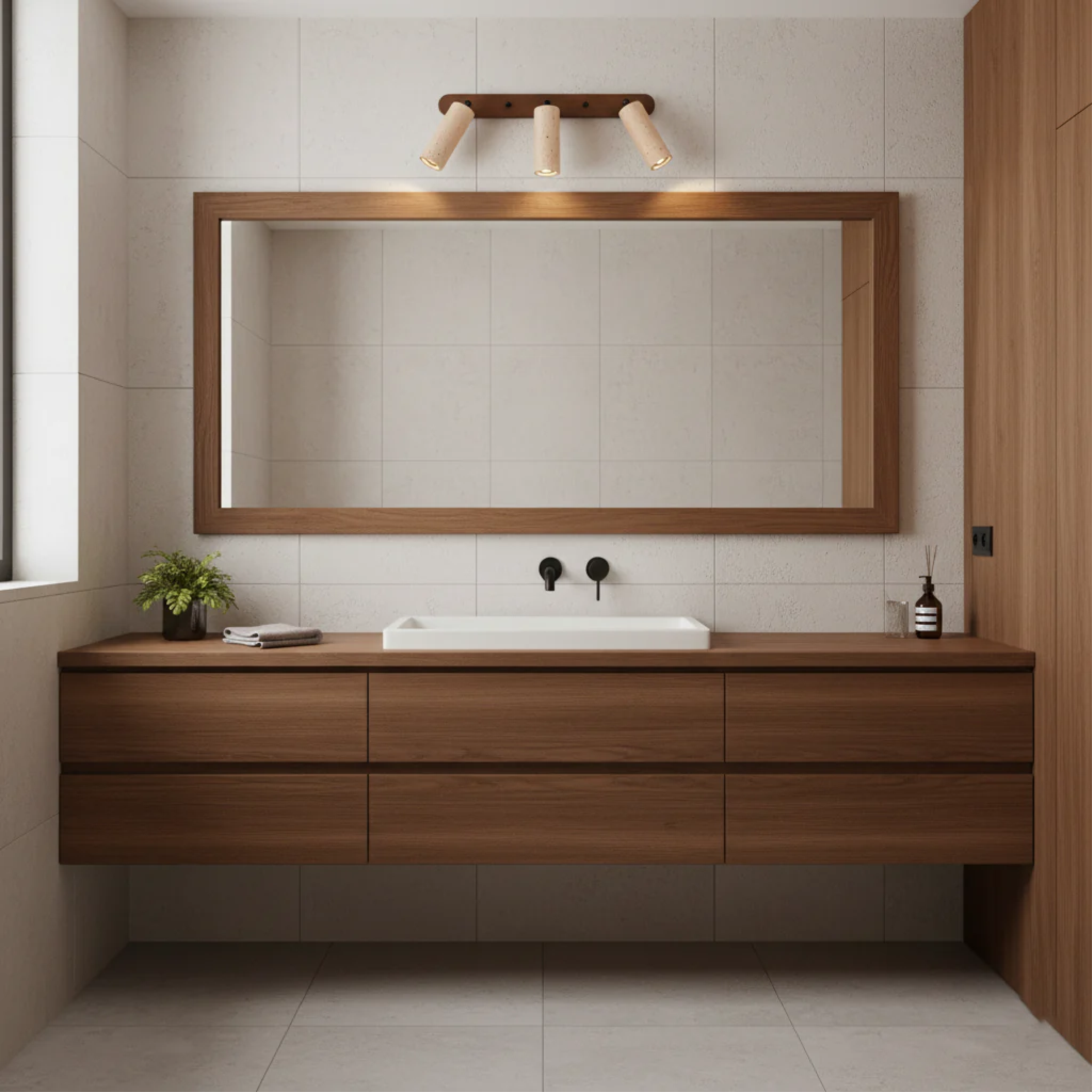 Aurivon | Drehbare Travertin-Wandleuchte mit einem Hauch von Retro-Charme