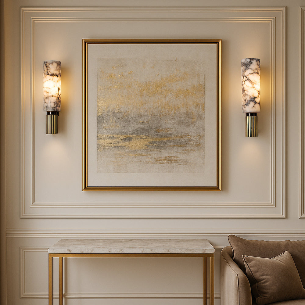 Eviora | Elegante Kupferstein-Wandleuchte für moderne Wohnräume