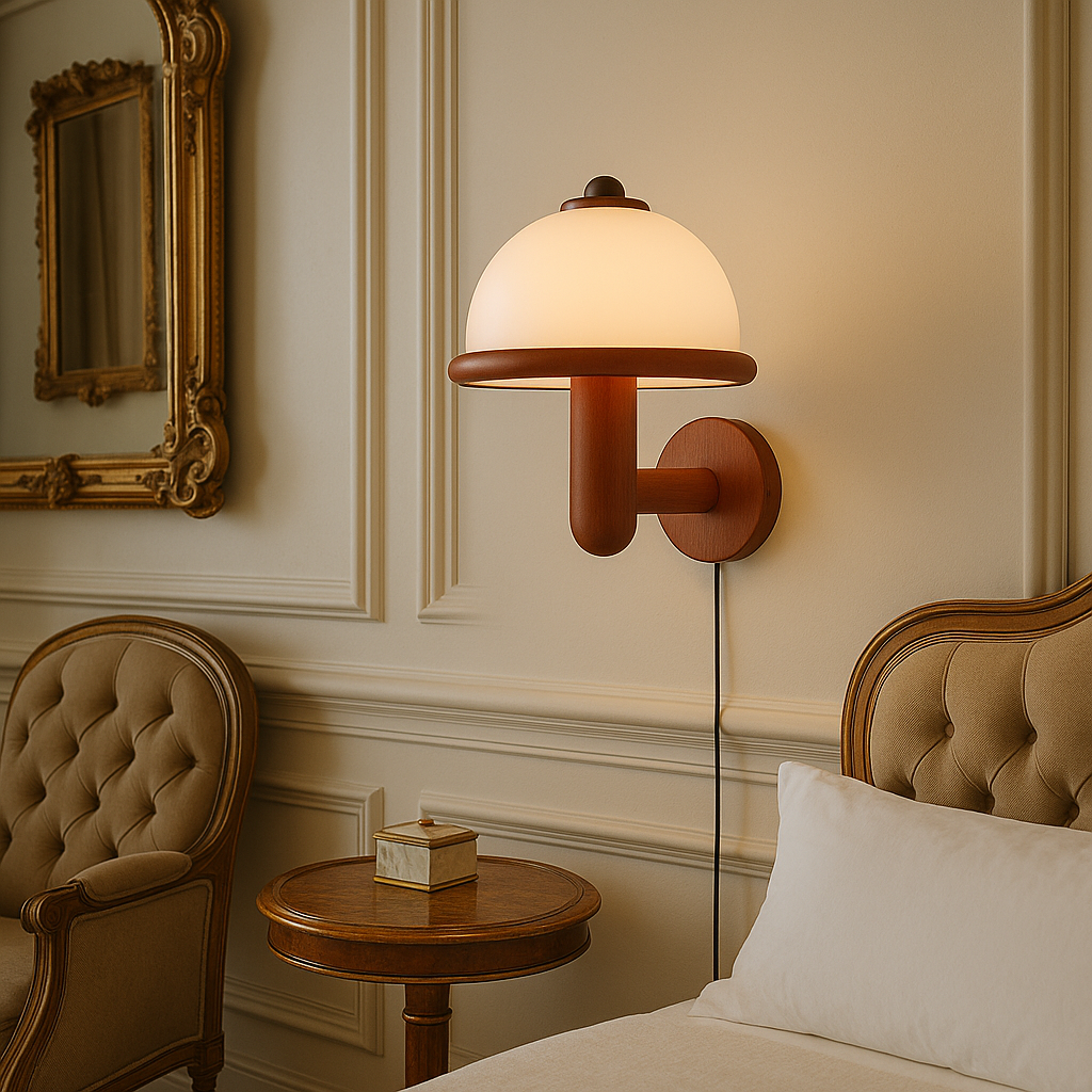 Aurisca | Zeitgenössische Pilz-Wandleuchte für elegante Räume